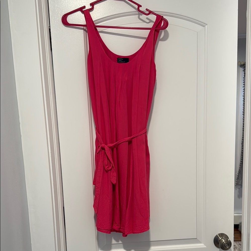 GAP Pink Sleeveless Scoop Neck Sundress